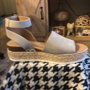Women's White Espadrille Sandals